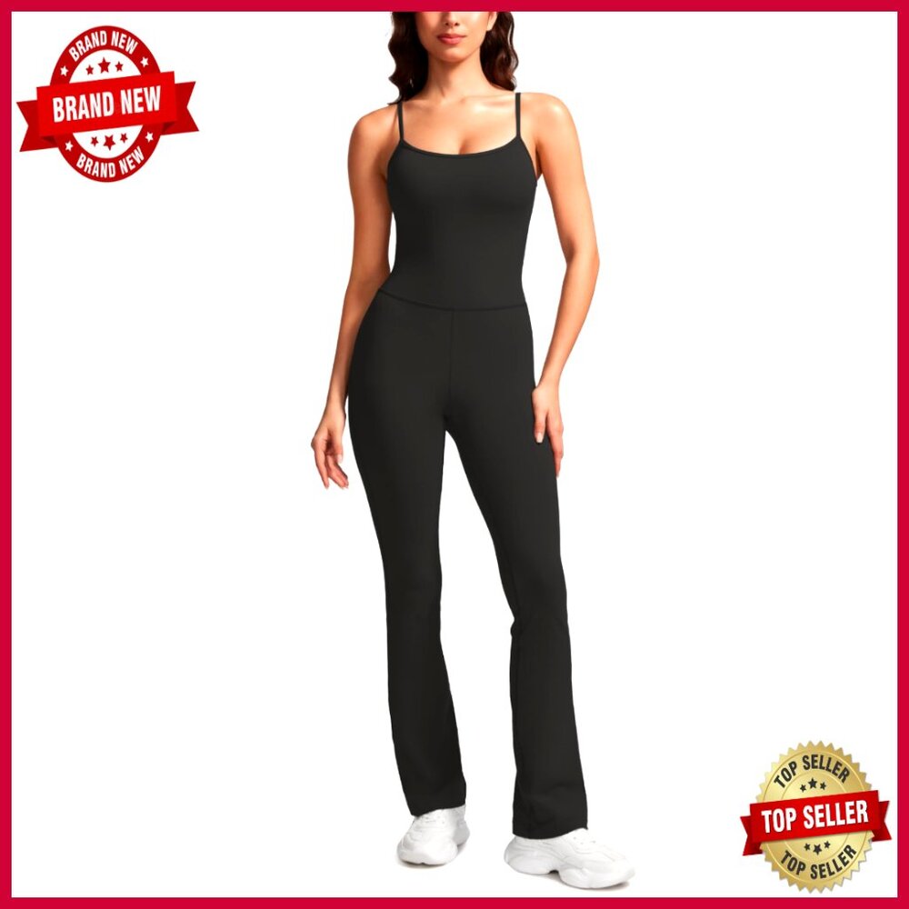 Butterluxe Flare Jumpsuit With Built-In Bra, Yoga & Athletic Wear